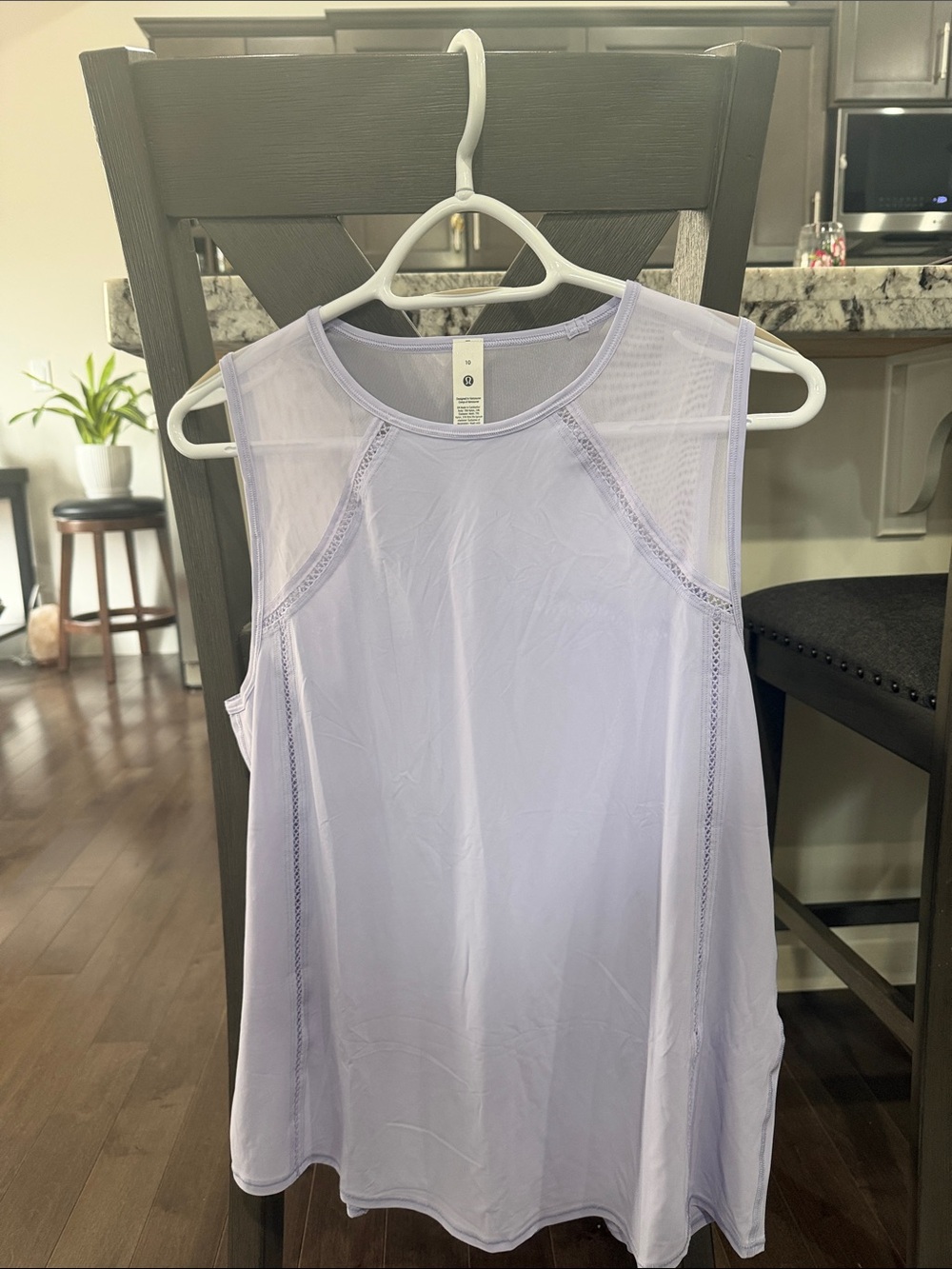 lululemon athletica Lightweight Lavender Mesh-Panel Tank Top